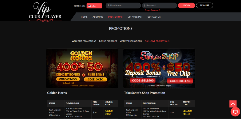 Vip Club Player Casino $200 No Deposit Bonus Codes 2020